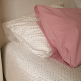 Freckle Dot Percale Sheet Set