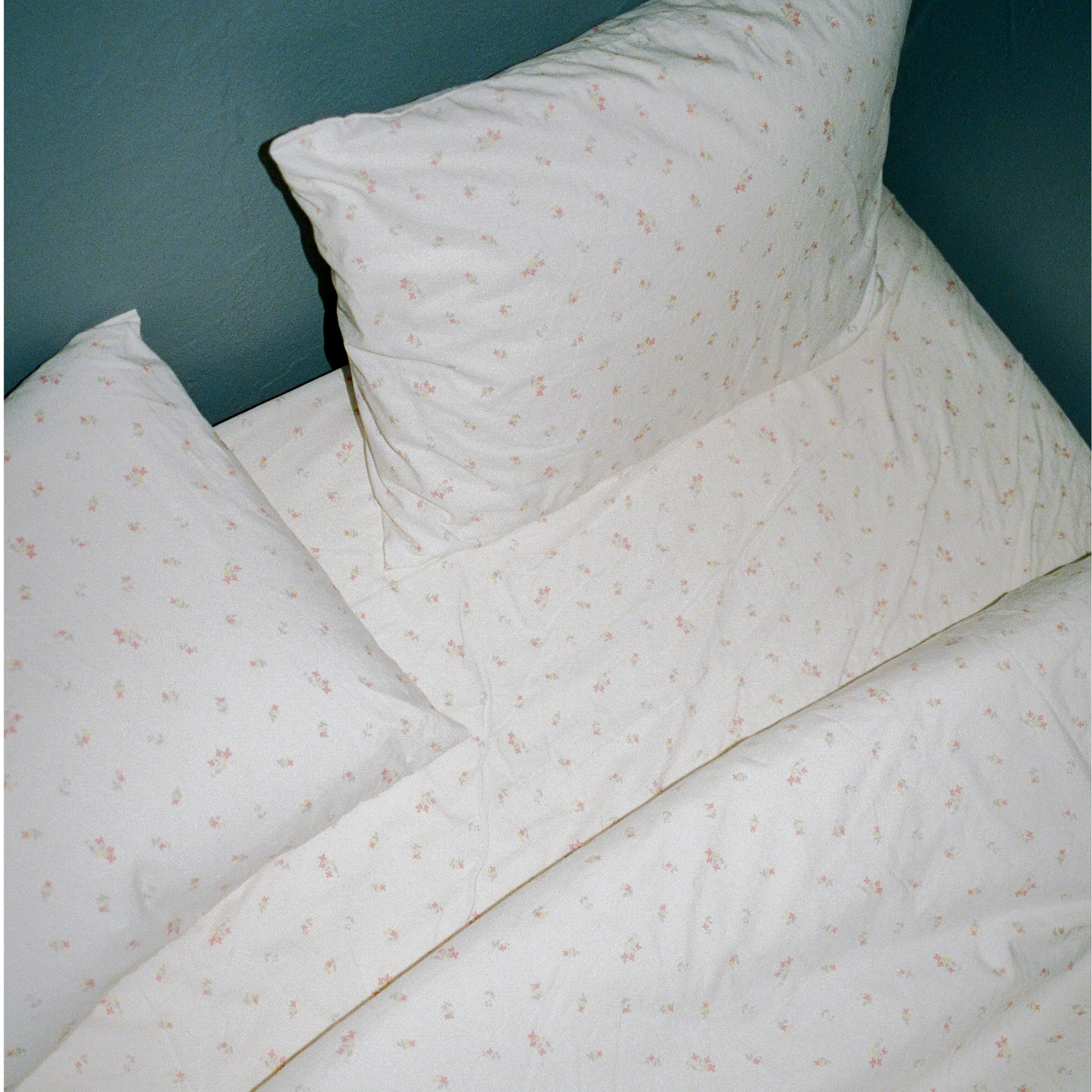 Lila - Pink Floral Percale Sheet Set