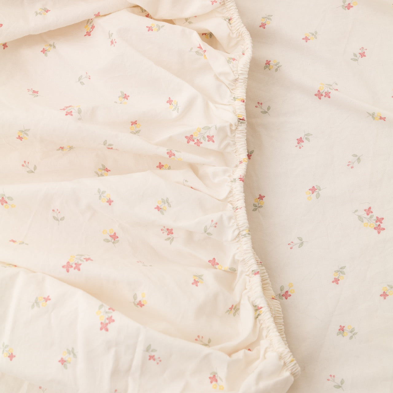 Lila - Pink Floral Percale Sheet Set