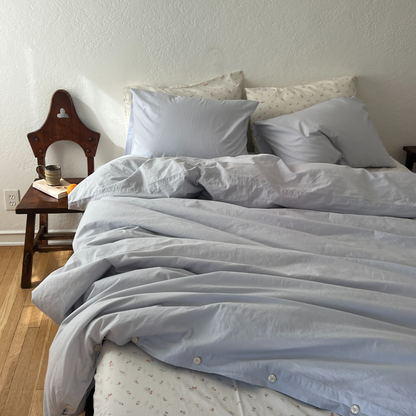 Mineral Blue Percale Duvet