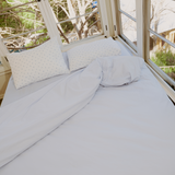 Mineral Blue Percale Sheet Set