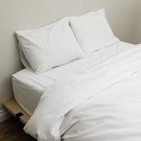 Dove White Percale Sheet Set