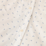 Celeste - Blue Floral Percale Duvet